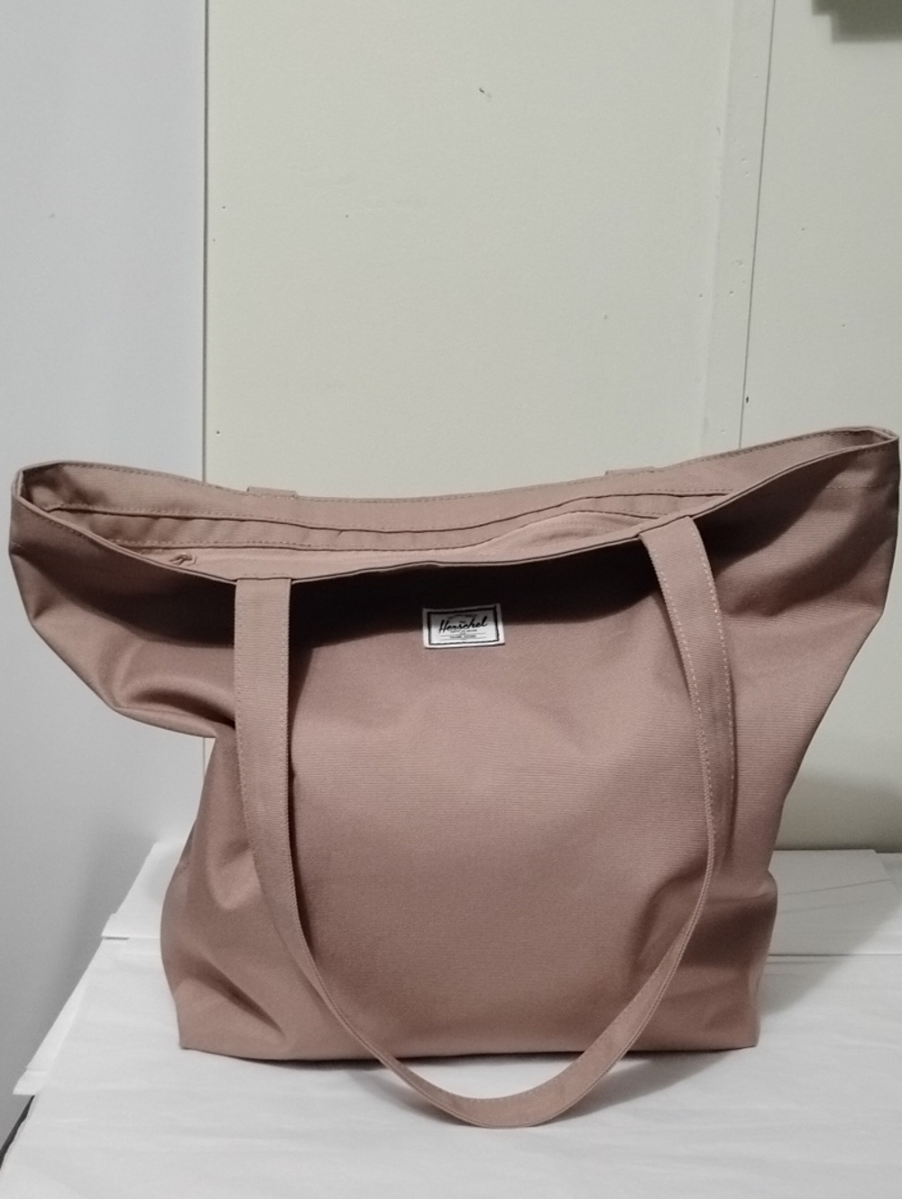 Herschel Supply Mica Canvas Blush Tote Patch Front Large Bag